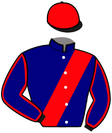 casaque portée par Marquez V. jockey du cheval de course INTREPIDE DU MAINE, information pmu ZETURF