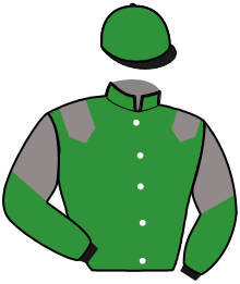 casaque portée par Kuiper R. jockey du cheval de course KEEPER BAY, information pmu ZETURF