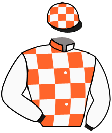 casaque portée par Meury G. jockey du cheval de course ARDENZA, information pmu ZETURF