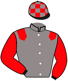 casaque portée par Gilard M. jockey du cheval de course KISS ME BEJI, information pmu ZETURF