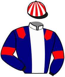 casaque portée par Blandin A. jockey du cheval de course LAFAYETTE DU BOURG, information pmu ZETURF