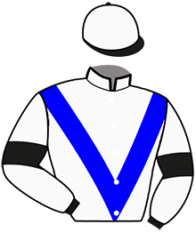 casaque portée par Hemery R. jockey du cheval de course LARSON D'HERIPRE, information pmu ZETURF