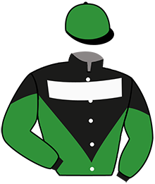 casaque portée par Rasmussen Mme Ann K. jockey du cheval de course JAMES BAY, information pmu ZETURF
