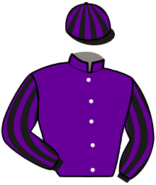 casaque portée par Sorel J. Ch. jockey du cheval de course KING GIORGIO, information pmu ZETURF