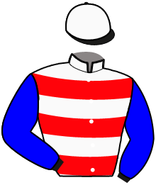casaque portée par Tribourdeau S. jockey du cheval de course JERICHO D'EM, information pmu ZETURF