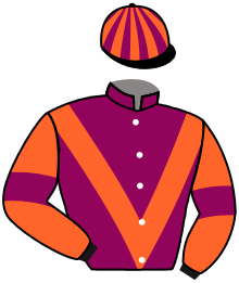 casaque portée par Lestrade B. jockey du cheval de course EMID'IO PEPE, information pmu ZETURF