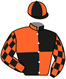 casaque portée par De Giles F. jockey du cheval de course LETSGO D'ALENE, information pmu ZETURF