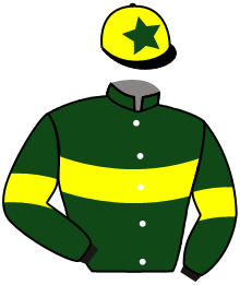 casaque portée par Richard G. jockey du cheval de course L'OR MONSEIGNOR, information pmu ZETURF