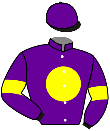 casaque portée par Nabet K. jockey du cheval de course SANTANA BEACH, information pmu ZETURF