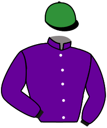 casaque portée par Frost Mlle B. jockey du cheval de course NEVA, information pmu ZETURF