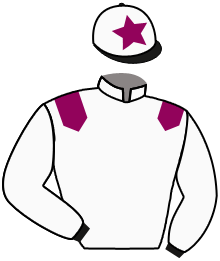 casaque portée par Charron J. jockey du cheval de course FRENCH BARON, information pmu ZETURF