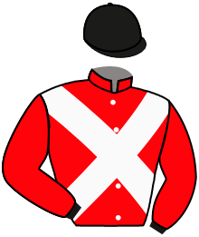 casaque portée par De Giles F. jockey du cheval de course KAVARATTI, information pmu ZETURF