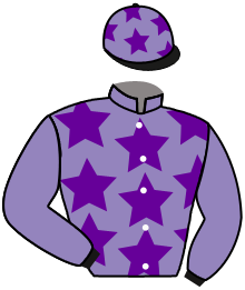 casaque portée par Vandamme Luc. jockey du cheval de course LES FLOTS BLEUS, information pmu ZETURF