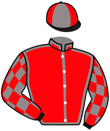 casaque portée par Mangione R. jockey du cheval de course WHAT ELSE, information pmu ZETURF