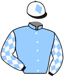 casaque portée par Bachelot T. jockey du cheval de course CLOUD MAN, information pmu ZETURF