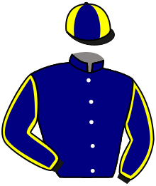 casaque portée par Roussel Leo jockey du cheval de course MYKAN, information pmu ZETURF