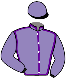casaque portée par Lebouc Hug. jockey du cheval de course STONE DU LYS, information pmu ZETURF