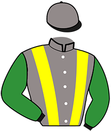 casaque portée par Thurmes T. jockey du cheval de course GRISBI DU PERSIL, information pmu ZETURF