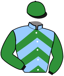 casaque portée par Gout Th. jockey du cheval de course GEORGIO LE FOL, information pmu ZETURF