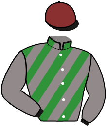 casaque portée par Robin B. jockey du cheval de course KADECOLE DE GUERRE, information pmu ZETURF