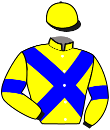 casaque portée par Collette A. jockey du cheval de course MODE DU VALLON, information pmu ZETURF
