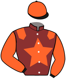 casaque portée par Barrier A. jockey du cheval de course MELODY KADESH, information pmu ZETURF