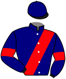 casaque portée par Mottier M. jockey du cheval de course MENEUSE DE HOUELLE, information pmu ZETURF