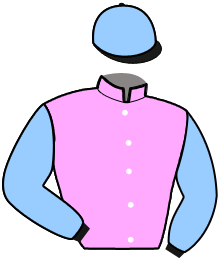 casaque portée par Auber Mme Flo. jockey du cheval de course IMPRESS ME, information pmu ZETURF