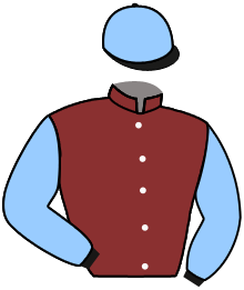 casaque portée par Poincot Chr. jockey du cheval de course FRASSATI, information pmu ZETURF