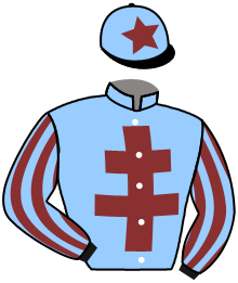 casaque portée par Trolley De Prevaux G. jockey du cheval de course CABERNET FRANC, information pmu ZETURF