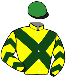 casaque portée par Pouchin A. jockey du cheval de course TOMAKAY, information pmu ZETURF