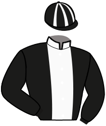 casaque portée par Barrier A. jockey du cheval de course IVANOF, information pmu ZETURF