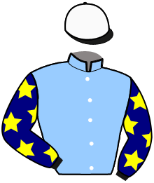 casaque portée par Raffestin J. jockey du cheval de course LOLITA DE LANDEMER, information pmu ZETURF