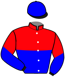 casaque portée par Ouvrie F. jockey du cheval de course LADY MIDNIGHT, information pmu ZETURF