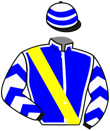 casaque portée par Pasquier S. jockey du cheval de course PINKY CEN, information pmu ZETURF
