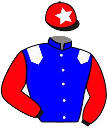 casaque portée par Germain Mlle M. jockey du cheval de course LADY MANA, information pmu ZETURF