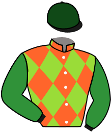 casaque portée par Belmont Cés. jockey du cheval de course THIRD BATCH, information pmu ZETURF
