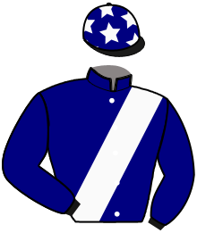 casaque portée par Mottier M. jockey du cheval de course HANIKA DU LUPIN, information pmu ZETURF