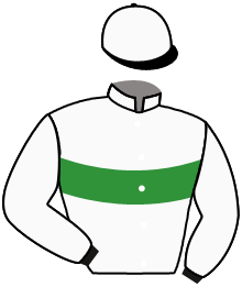 casaque portée par Mendizabal I. jockey du cheval de course BLUE LILAS, information pmu ZETURF