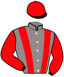 casaque portée par Monclin J. Ph. jockey du cheval de course HELIA DE LAXA, information pmu ZETURF