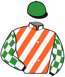 casaque portée par Mary Ch. A. jockey du cheval de course I KEEP CALM, information pmu ZETURF