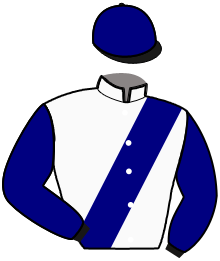 casaque portée par Ernault S. jockey du cheval de course INDIC, information pmu ZETURF