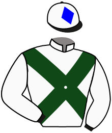 casaque portée par Guy Mr F. jockey du cheval de course KELLY KEY, information pmu ZETURF