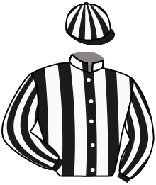 casaque portée par Baron Axe. jockey du cheval de course BYGOUDINE, information pmu ZETURF