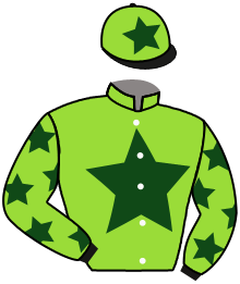 casaque portée par Subias A. jockey du cheval de course PAGAN SUN, information pmu ZETURF