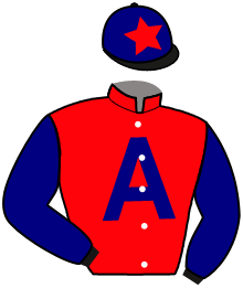 casaque portée par Boisseau L. jockey du cheval de course DSCHINGIS SPIRIT, information pmu ZETURF
