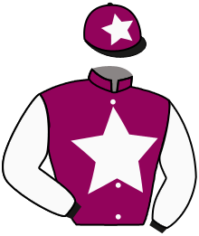 casaque portée par Grandin M. jockey du cheval de course I DARE, information pmu ZETURF