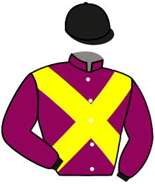 casaque portée par Zuliani A. jockey du cheval de course CHOEUR ETINCELLE, information pmu ZETURF