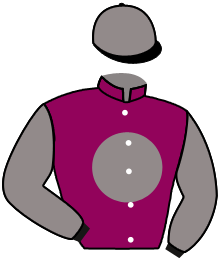 casaque portée par Velon Mlle M. jockey du cheval de course KALINAGO, information pmu ZETURF