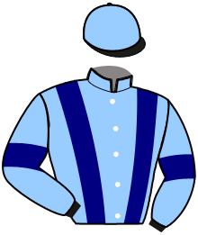 casaque portée par Mousset J. F. jockey du cheval de course JULIETTE D'ELLE, information pmu ZETURF